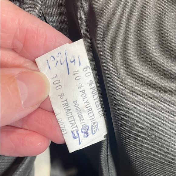 Vintage Miss Style… of Course Dark Gray Suede Like Women's Blazer - Picture 8 of 10